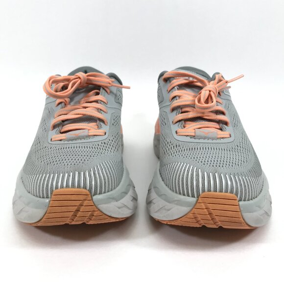 HOKA One One Bondi 7 Running Shoes Women's Size 6D Wide Harbor Mist Gray Comfort - Picture 2 of 12
